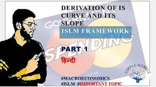 IS Curve Derivation & Slope|Investment Saving Curve|ISLM Model|Part 1|Hindi|Macroeconomics