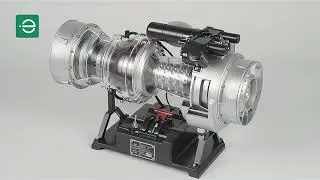 DM136 1/4 Metal Simulation Electric Military Helicopter T700 Turboshaft Engine Model Kit That Works