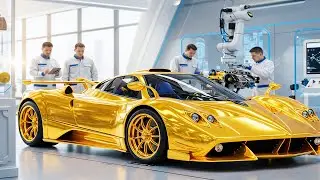 The Pagani Zonda HP Barchetta $15M Hypercar... Recreated in 24k Gold