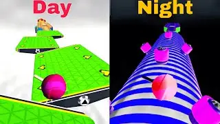 Reverse Night vs Normal &ndash; Going Balls Crazy FAST Speedrun! Mobile #Gaming #Ball