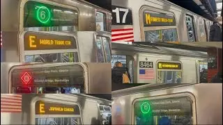 IRT/IND 53 Street & Lexington Av Line: R160/A R62A (6) Exp (E)(M) Action at Lex Ave/51 Street