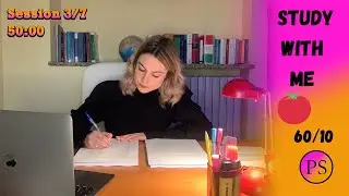 STUDY WITH ME  9 hours Pomodoro 60/10 (chat during breaks) | STUDY MOTIVATION