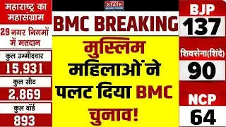 Maharashtra BMC Elections Voting LIVE: मुस्लिम महिलाओं ने पलट दिया BMC चुनाव! BJP | Shiv Sena | NCP