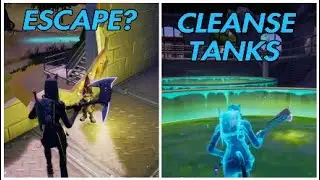 Fortnite* Cleanse Tanks and Escape? Secret Gnome Challenges 20,000XP update 14.40 Week 9 Season 4.