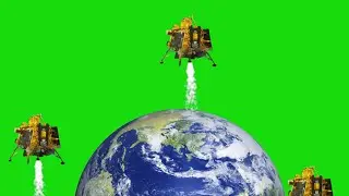 Chandrayaan 3 Green Screen Video Soft Moon Landing 3D Animation (MTIZ Effects)