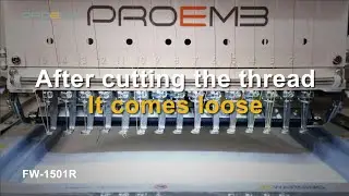 FW-1501R Embroidery machine: After cutting the thread, it comes loose.