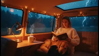 Heavy Rain on Van Roof: Instant Brain Shut-Down 🌧️ Cozy Sleep Ambience [Deep REM 2026]