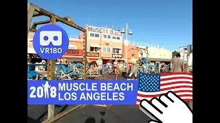Muscle Beach in Venice, Los Angeles (VR180)