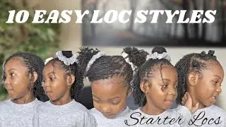 10 EASY LOC STYLES + Mini Tutorials | Microlocs Journey | Creolejazz
