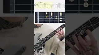 Tim Henson Teaches Sweep Picking on Guitar: With Tabs #shorts #sweep #timhenson