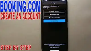 ✅  How To Create An Account On Booking.com 🔴