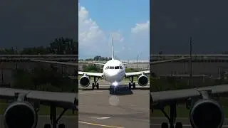 WOW! Frontier Airlines A321 taxiing to the runway at PSE Airport #Shorts
