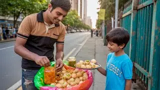 Naga Morich Pani Puri - World Famous Street Food Naga Jhal Morich Pani Puri | Street Food