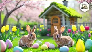 Sweet Dreams 🌙 | Gentle Easter Music & Kind Bunny by the Stream 🐰✨