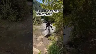 Water Crossing on the Trailblazer #ebike Using Throttle Only! A Throttle Is A MUST! #emtb #offroad