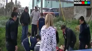 ACCIDENTE  EN  98 Y 55  2  MOTOCICLISTA  HERIDOS GRAVES
