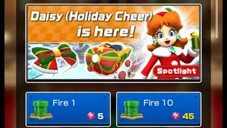 Mario Kart Tour - Firing a Daisy (Holiday Cheer) London Tour Pipe
