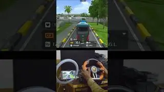 Bus Simulator Indonesia With Steering wheel 😲 on Android #shorts #viral #gaming