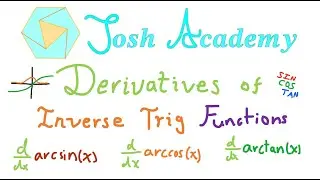 Finding Derivatives of Inverse Trigonometric Functions and the Inverse Function Rule | Josh Academy