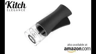 One Handed Pepper Grinder With Adjustable Ceramic Grinder Mechanism from Kitch Elegance