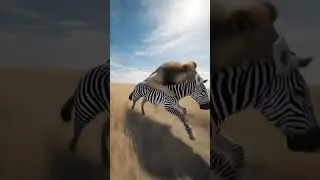 Zebras are running wildly #wildlife #shortsfeed #animals