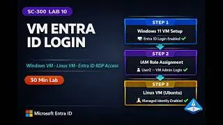 Azure SC-300 Lab 10: Microsoft Entra ID Authentication for Azure VMs | Modern VM Access Control