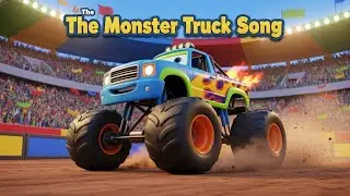 Monster Truck Song for Kids | Vroom Vroom Monster Trucks | Big Wheels Song