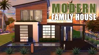 MODERN FAMILY HOUSE | Oasis Springs | The Sims 4 | Stop Motion Build | No CC
