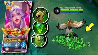 ALICE GUARDIAN HELMET + ORACLE & HOLY CRYSTAL BUILD!! UNLIMITED HP REGEN HACK!? (MUST TRY) - MLBB