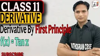 Find the derivative of tan x by first principle .