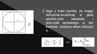 Obliczanie liczby &pi; metodą Monte-Carlo