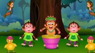 bandar mama | bandar mama rhymes kids | cartoonpoems | for kids in hindi | videos for kids