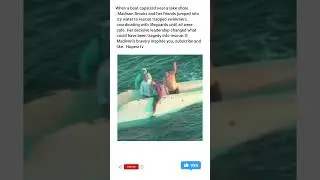 When a boat capsized near a lake shore, Madison Brooks and her friends jumped into icy water to re