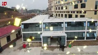High Quality Flat Pack Container House: Customized Prefabricated Sandwich Panel Office