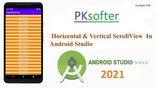 Horizontal and Vertical ScrollView |  scroll horizontal in android | scroll vertical in android
