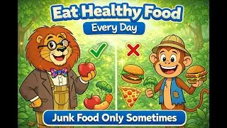 Eat Healthy Food Every Day 🥗 | Moral Story for Kids | Leo & Momo