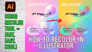 Using the Recolor Tool in Illustrator - How to Change Colors FAST