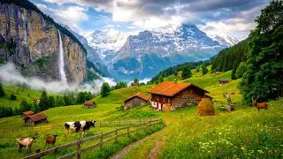 Wengen, Lauterbrunnen, Switzerland 🇨🇭 Scenic Walking Tour in 4K - Most Beautiful Swiss Villages
