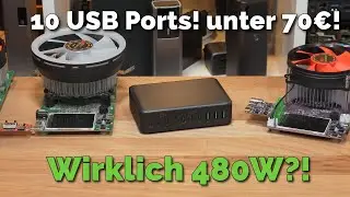 10 USB Ports und 480 W f&uuml;r unter 70&euro;?! Das Rocoren 480W GaN USB C Ladeger&auml;t im Test