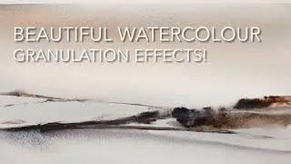 JUST 4 COLOURS! Abstract GRANULATION Techniques for Loose Watercolour Landscape Painting, Watercolor