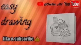 couples drawing photo बनाए बहुत आसान तरीके से// how to make an easy drawing photo ✍️#art #drawing