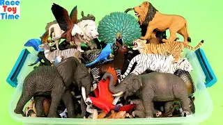 Lots of  Toy Jungle and Forest Animal Figurines Collection