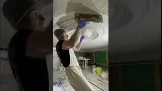 In-situ ceiling rose #plastering #heritage #ceiling #rose #traditional