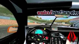 rFactor HD - Porsche 997 GT2 @ GT5's Autumn Ring - First Lap - Crash (Onboard + Replays)