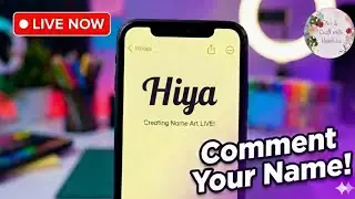 Digital Name Writing on Phone with your cute favourite emoji live🔴