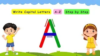 Learn to Write Capital Letters A&ndash;Z (Step by Step) | Uppercase Letter Formation Guide (Using Arrows)