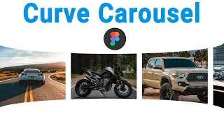 Figma Prototype | Ui and Ux Design - Curve Carousel In Figma