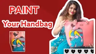 How to paint your handbag I Caprese Bag painting by Angelus Paint.