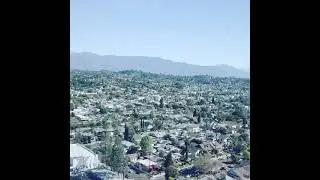 Drone footage of Highland Park, Los Angeles