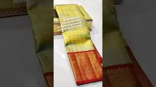 Price:23,500/-Bridal wear pure kanchipattu tissue handwohen 2g premium multi shade with butties💫